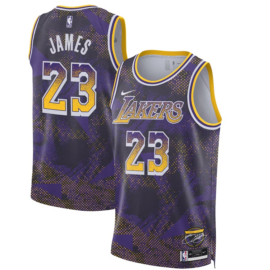 Unisex Los Angeles Lakers LeBron James Nike Purple 2025 Select Series Swingman Player Jersey - ujerseystore