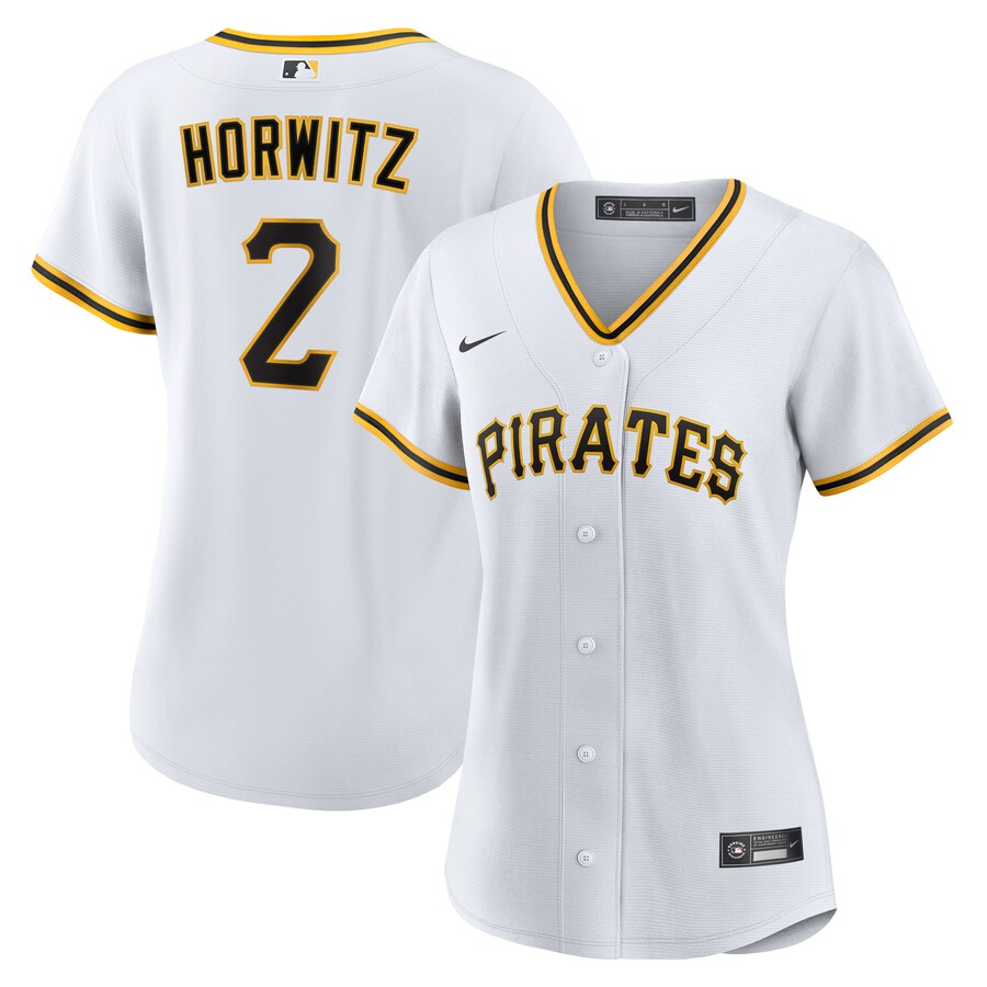Women's Pittsburgh Pirates Spencer Horwitz Nike White Home Replica Jersey - ujerseystore