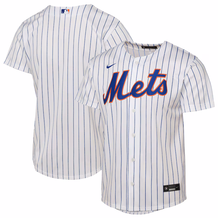 Youth New York Mets Nike White Home Replica 2.0 Jersey - ujerseystore