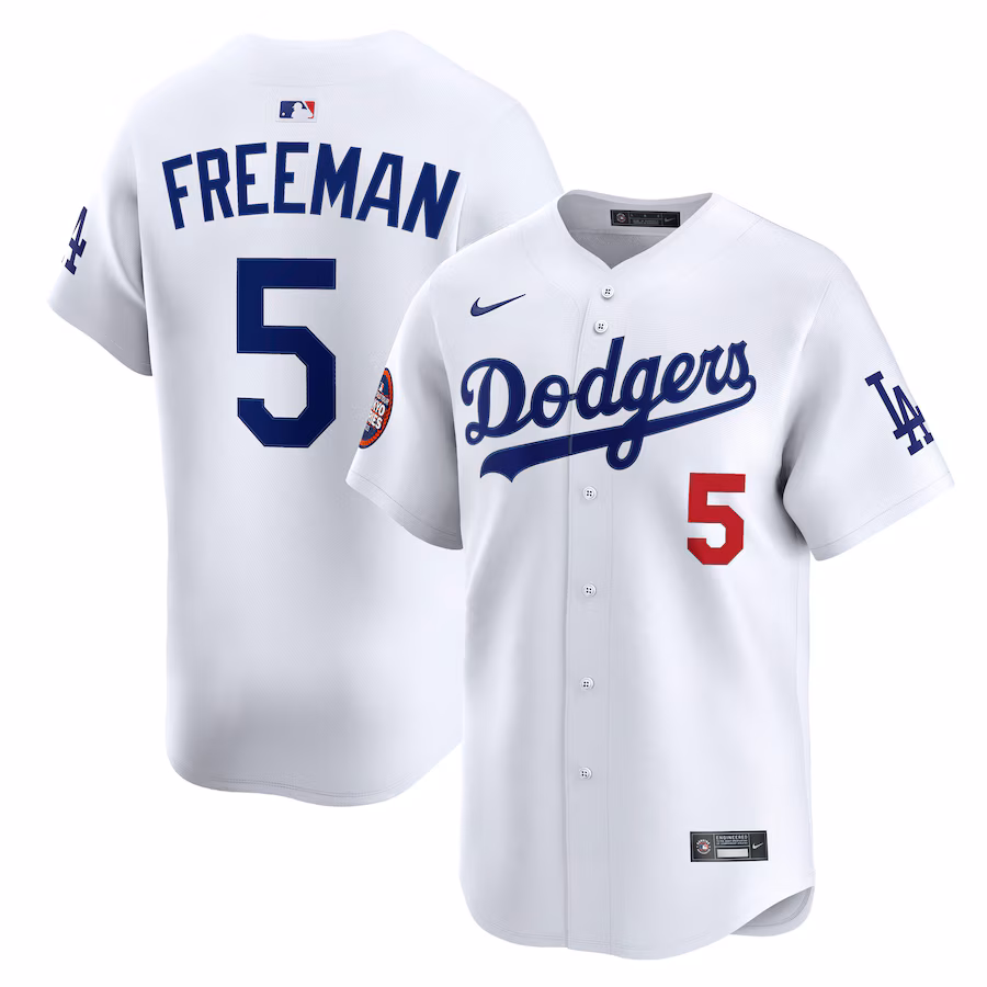 Men's Los Angeles Dodgers Freddie Freeman Nike White 2025 MLB World Tour: Tokyo Series Home Limited Player Jersey - ujerseystore