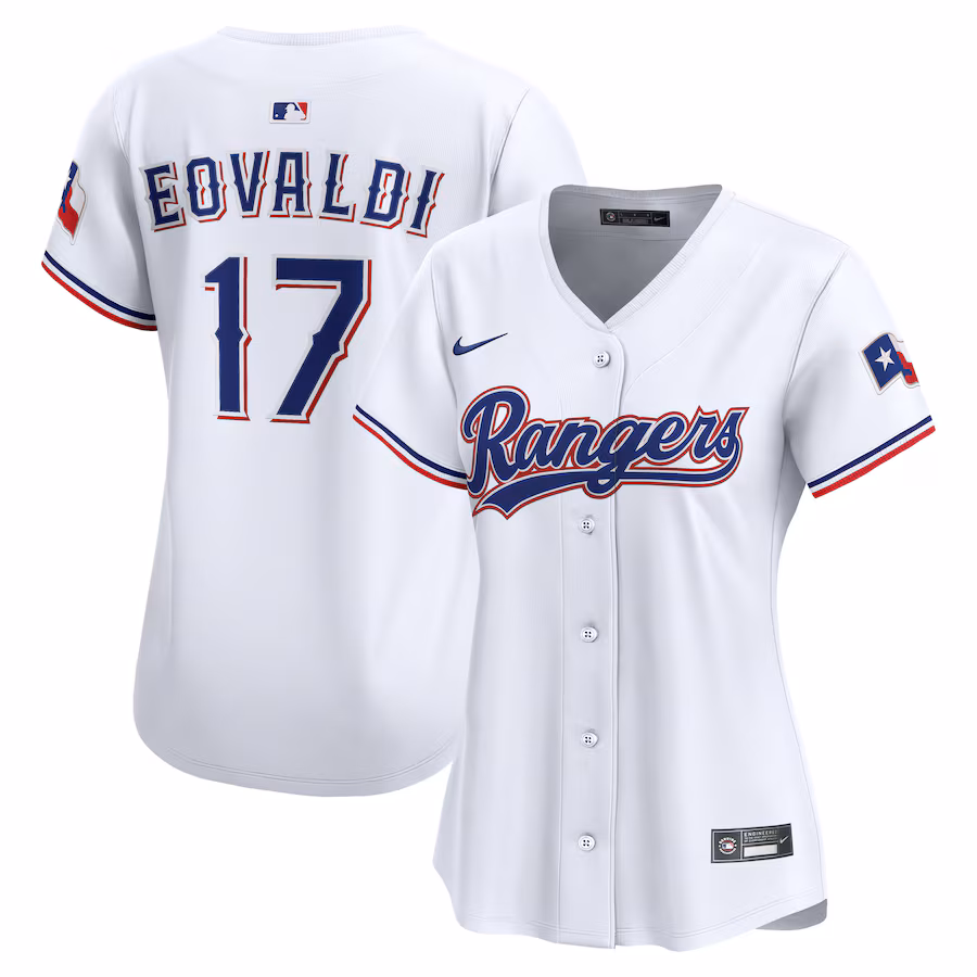 Women's Texas Rangers Nathan Eovaldi Nike White Home Limited Jersey - ujerseystore