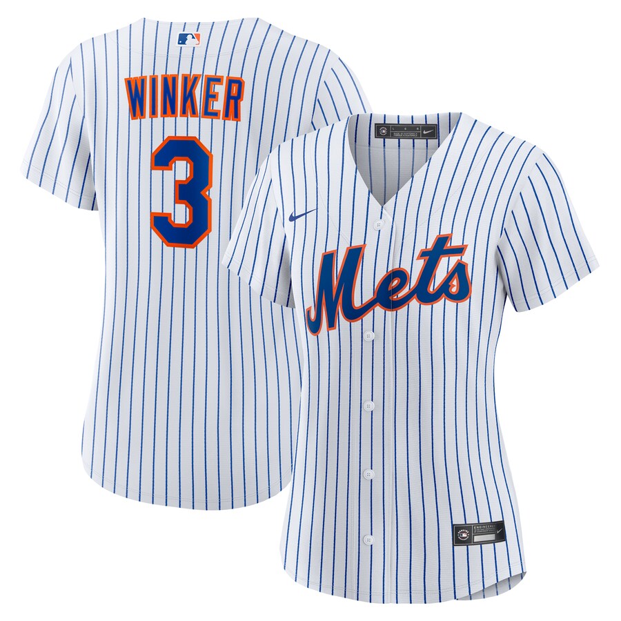 Women's New York Mets Jesse Winker Nike White Home Replica Jersey - ujerseystore