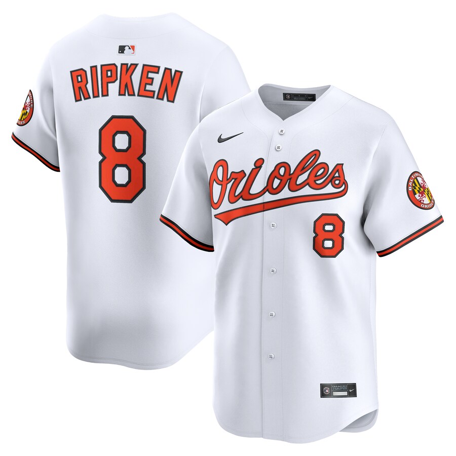 Men's Baltimore Orioles Cal Ripken Jr. Nike White Home Limited Retired Player Jersey - ujerseystore