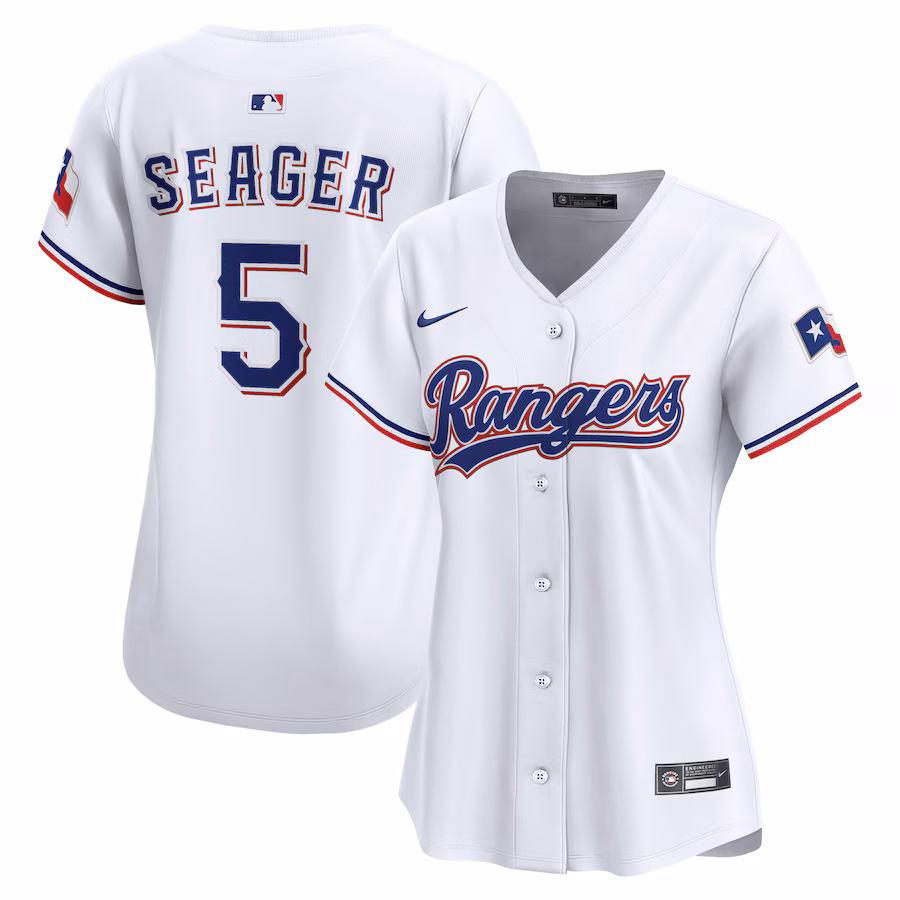 Women's Texas Rangers Corey Seager Nike White Home Limited Jersey - ujerseystore