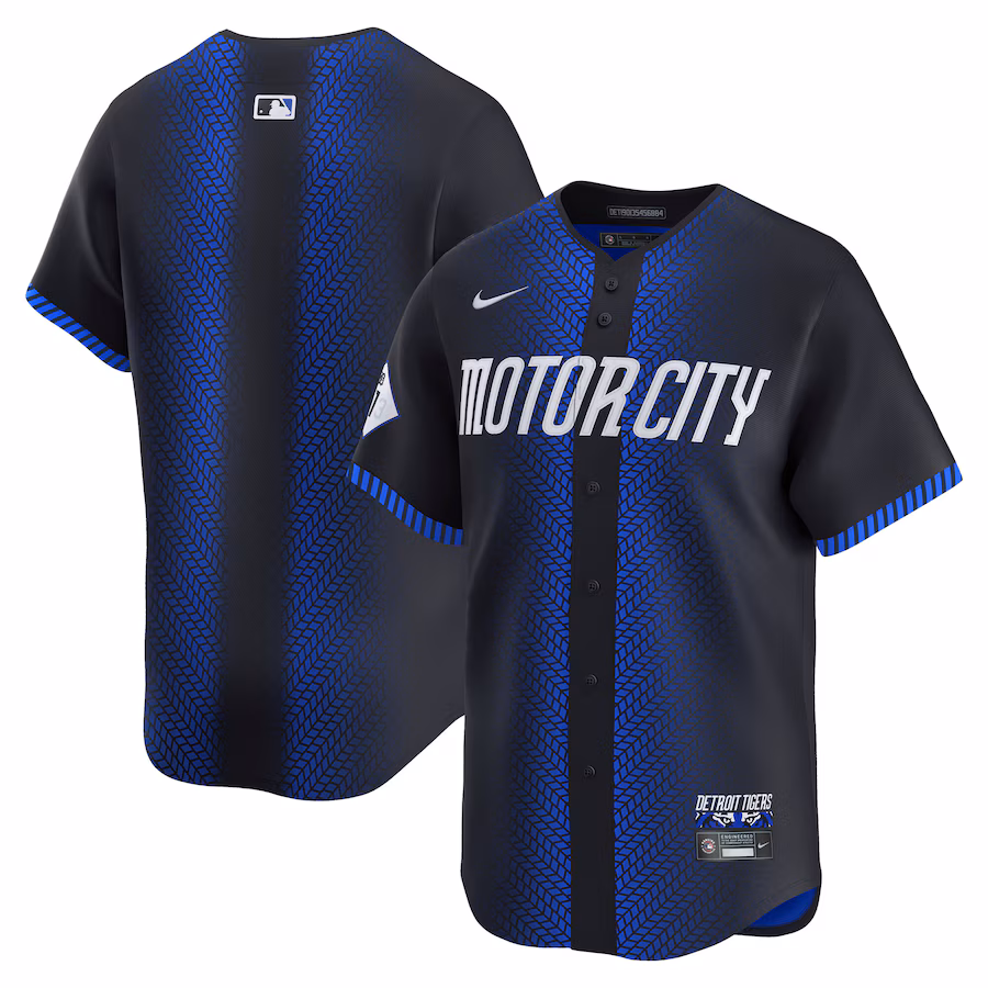 Men's Detroit Tigers Nike Blue City Connect Limited Jersey - ujerseystore