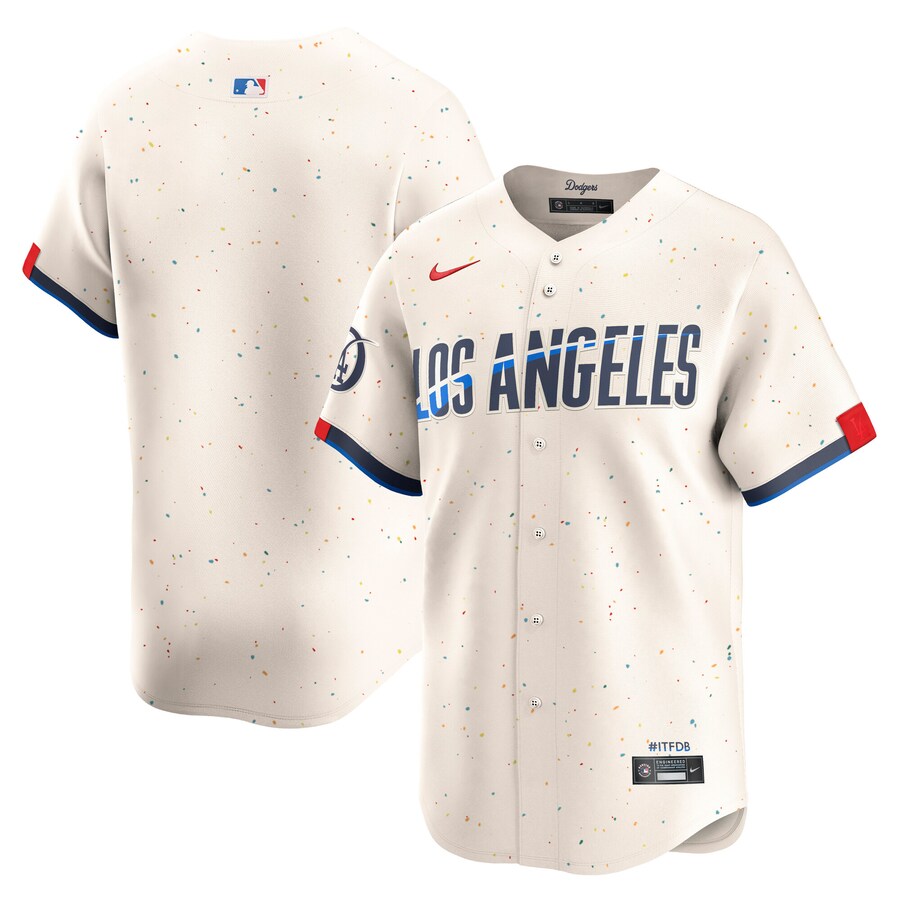Men's Los Angeles Dodgers Nike Cream City Connect Limited Jersey - ujerseystore