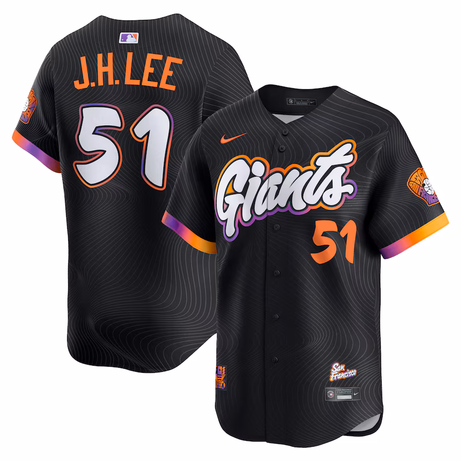 Men's San Francisco Giants Jung Hoo Lee Nike Black 2025 City Connect Limited Jersey - ujerseystore