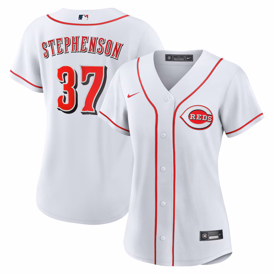 Women's Cincinnati Reds Tyler Stephenson Nike White Home Replica Jersey - ujerseystore