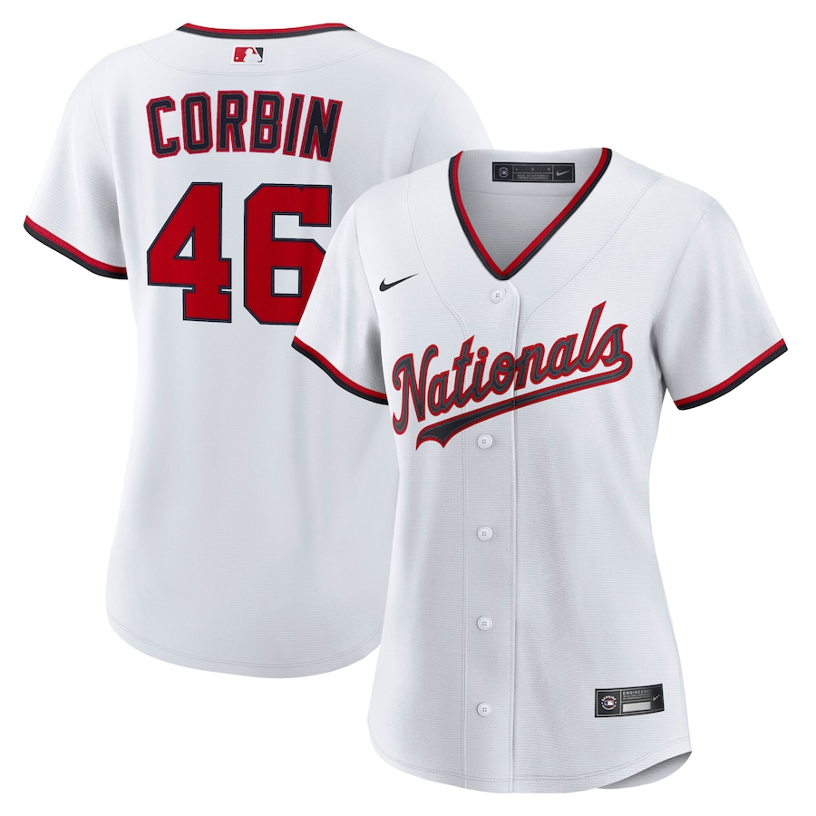 Women's Washington Nationals Patrick Corbin Nike White Home 2.0 Replica Jersey - ujerseystore