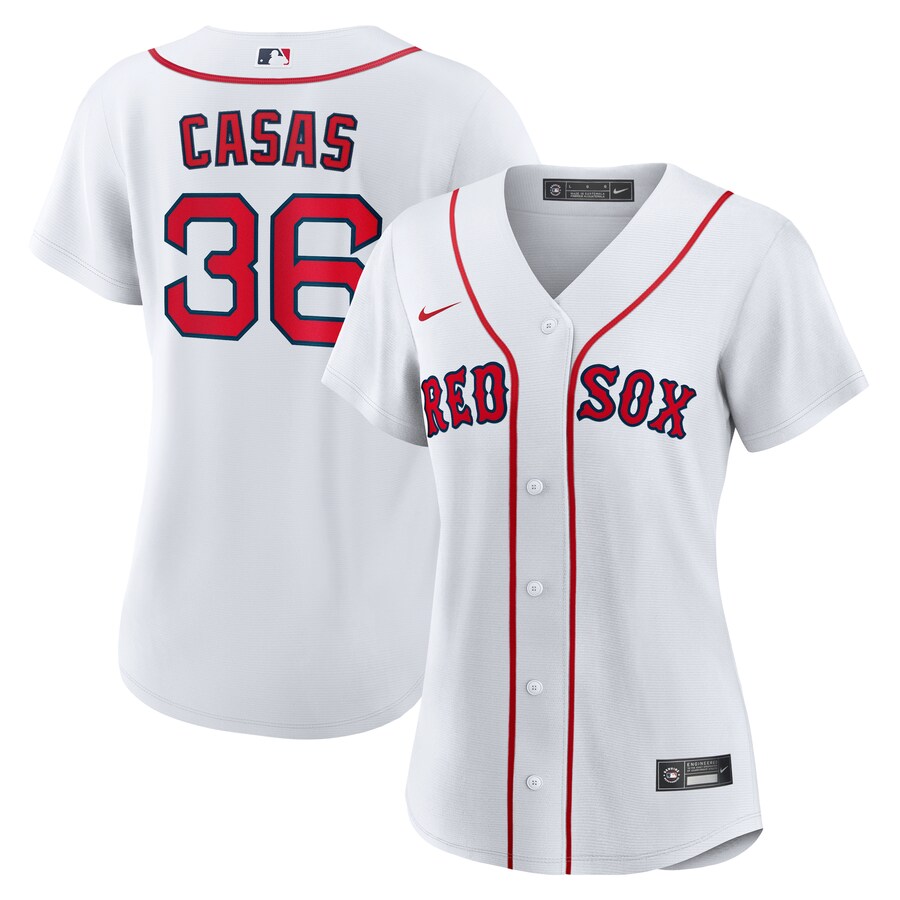 Women's Boston Red Sox Triston Casas Nike White Home Replica Jersey - ujerseystore