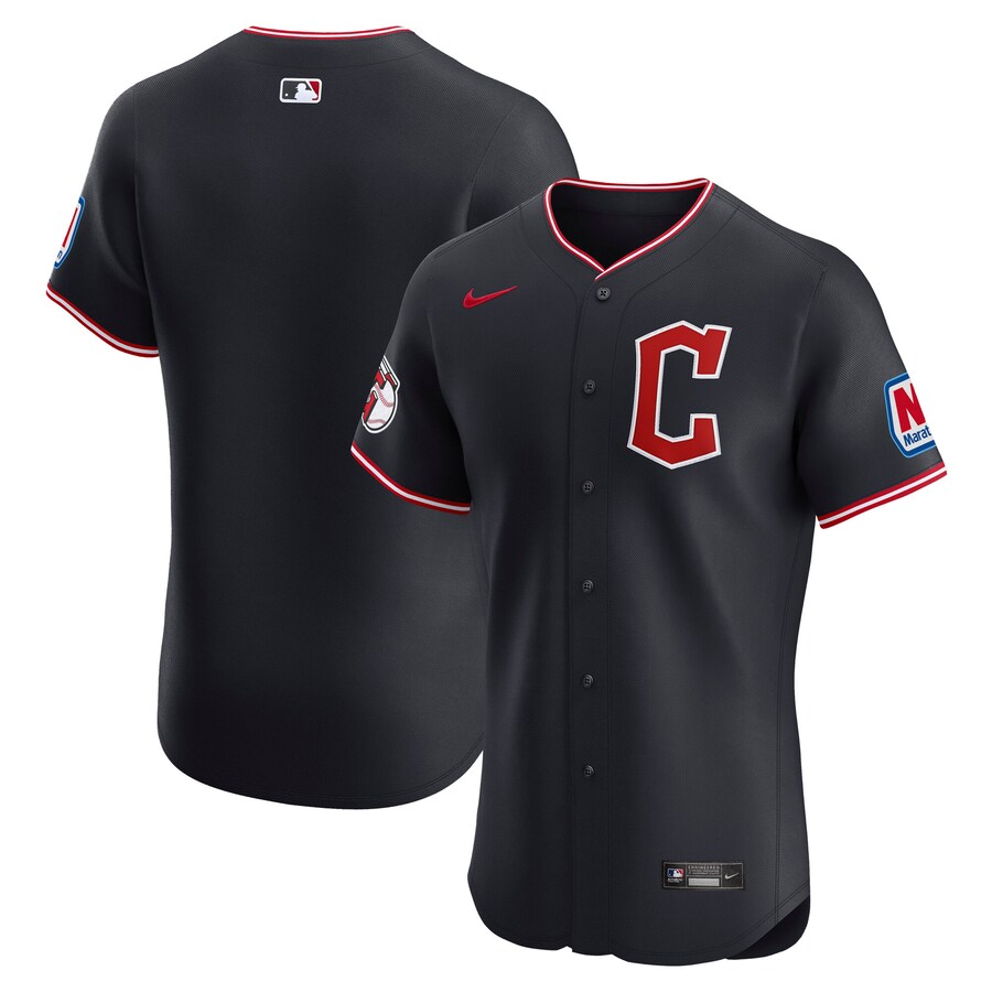 Men's Cleveland Guardians Nike Cobalt Elite Jersey - ujerseystore