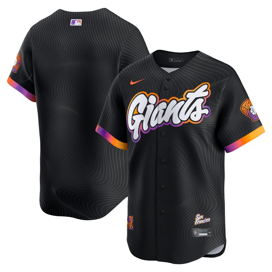 Men's San Francisco Giants Nike Anthracite 2025 City Connect Limited Jersey - ujerseystore