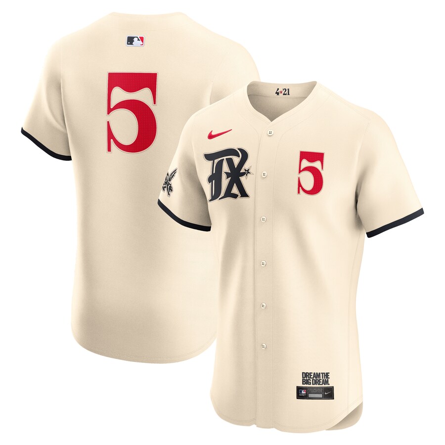 Men's Texas Rangers Corey Seager Nike Cream City Connect Elite Player Jersey - ujerseystore