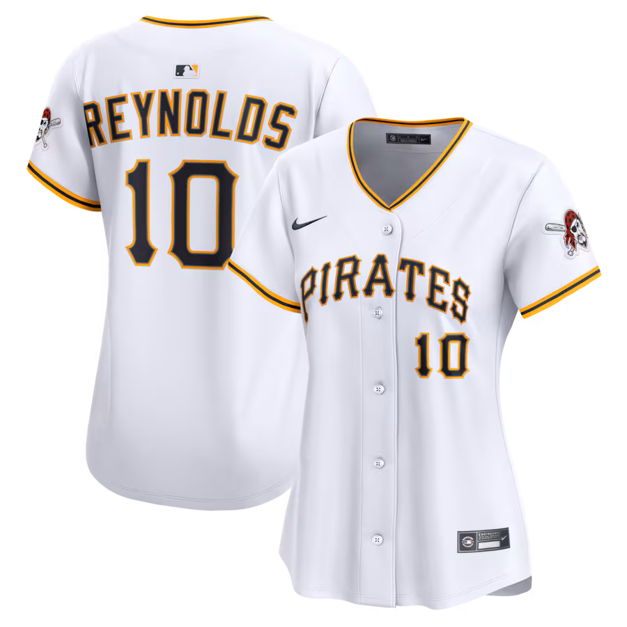 Women's Pittsburgh Pirates Bryan Reynolds Nike White Home Limited Jersey - ujerseystore