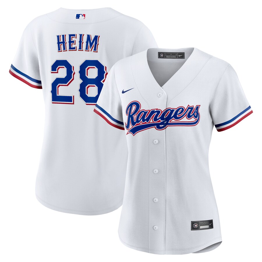 Women's Texas Rangers Jonah Heim Nike White Home Replica Jersey - ujerseystore
