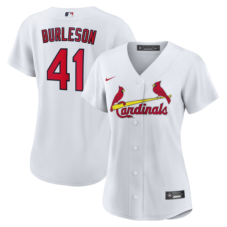 Women's St. Louis Cardinals Alec Burleson Nike White Home Replica Jersey - ujerseystore