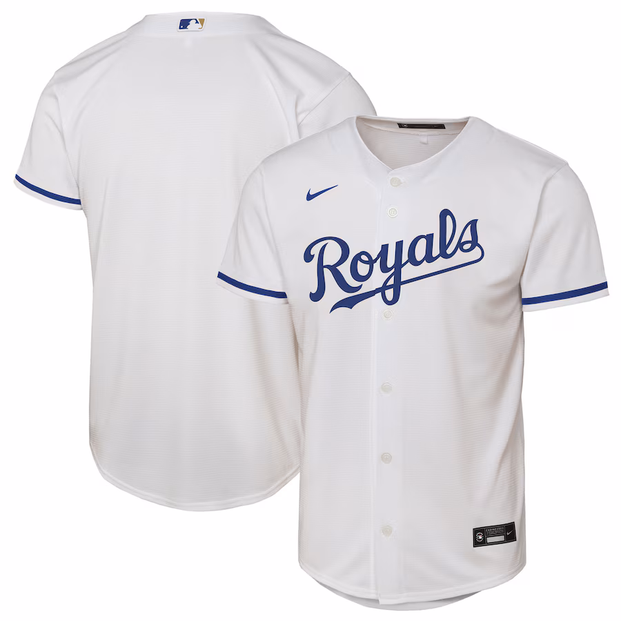 Youth Kansas City Royals Nike White Home Replica 2.0 Jersey - ujerseystore