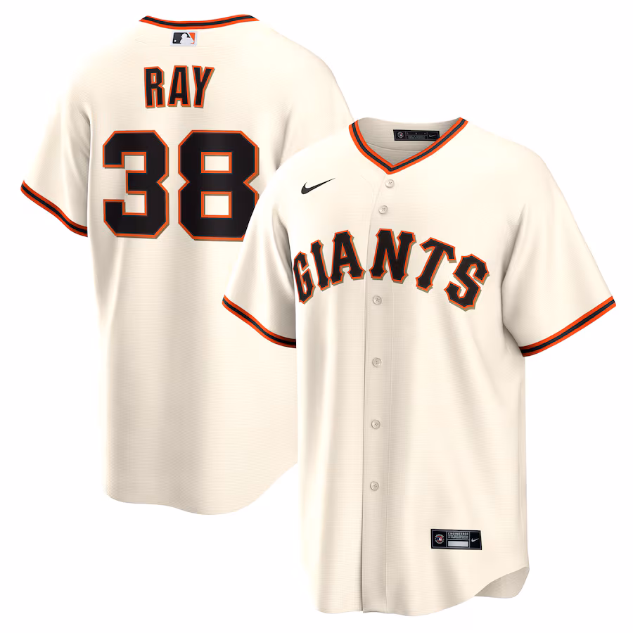 Men's San Francisco Giants Robbie Ray Nike Cream Home Replica Jersey - ujerseystore