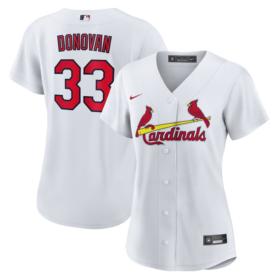 Women's St. Louis Cardinals Brendan Donovan Nike White Home Replica Jersey - ujerseystore