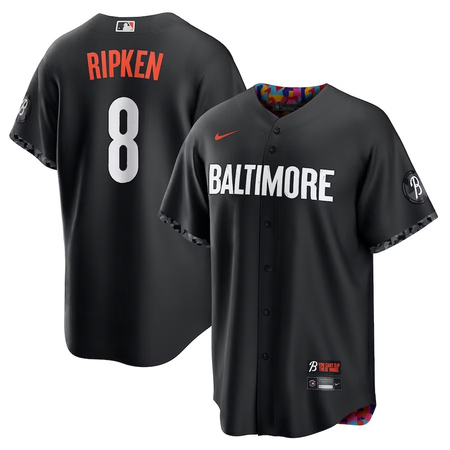 Men's Baltimore Orioles Cal Ripken Nike Black City Connect Replica Player Jersey - ujerseystore