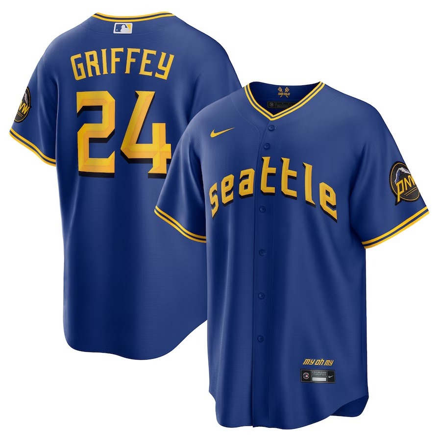 Men's Seattle Mariners Ken Griffey Jr. Nike Royal City Connect Replica Player Jersey - ujerseystore