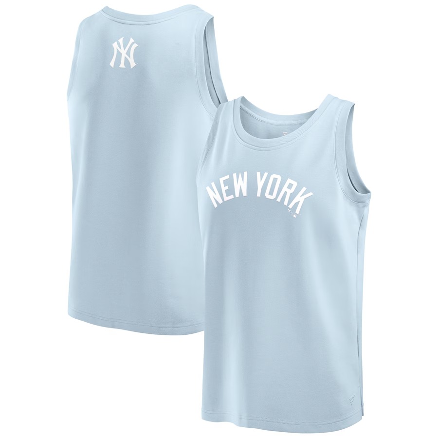 Men's New York Yankees Fanatics Light Blue Elements Tank Top - ujerseystore