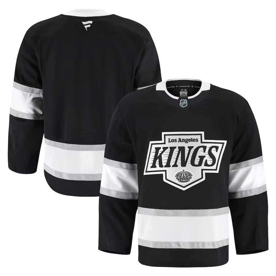 Men's Los Angeles Kings Fanatics Black Home Authentic Pro Jersey - ujerseystore
