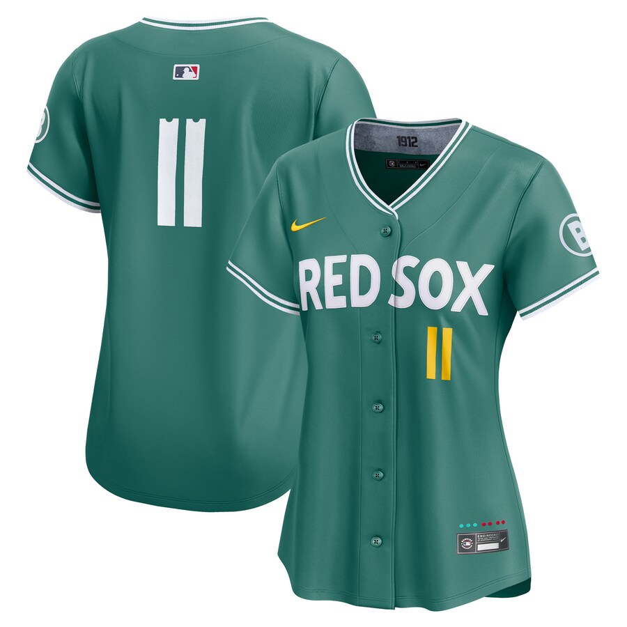 Women's Boston Red Sox Rafael Devers Nike Green 2025 City Connect Limited Jersey - ujerseystore