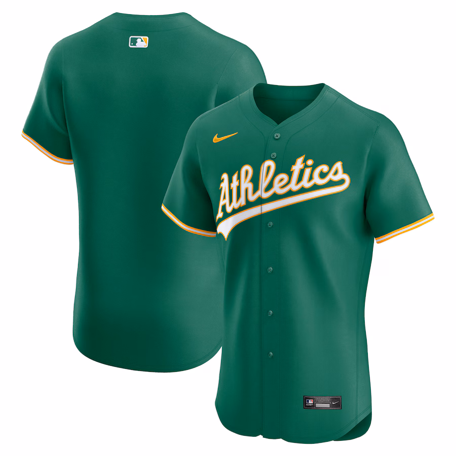 Men's Athletics Nike Kelly Green Alternate Elite Jersey - ujerseystore