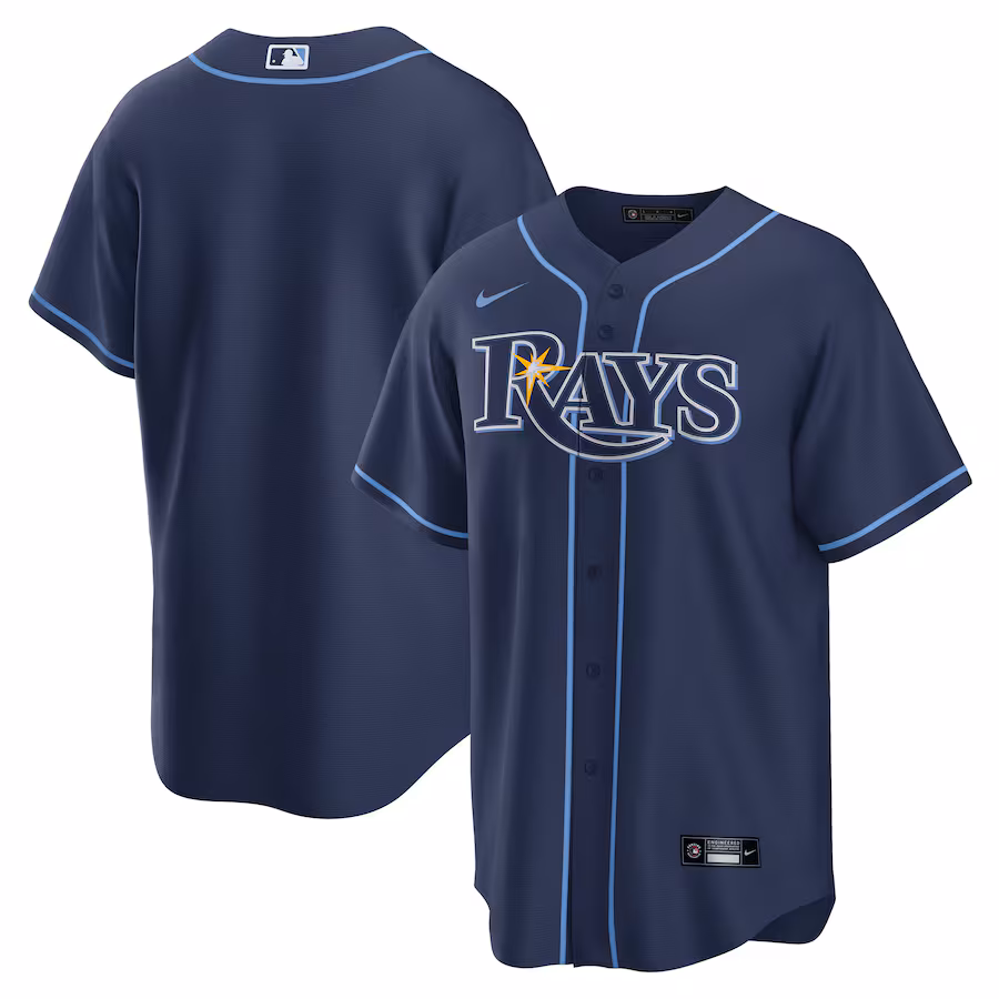 Men's Tampa Bay Rays Nike Navy Away Replica 2.0 Jersey - ujerseystore