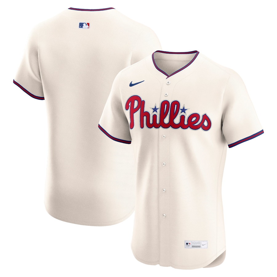 Men's Philadelphia Phillies Nike Cream Alternate 2 Elite Jersey - ujerseystore