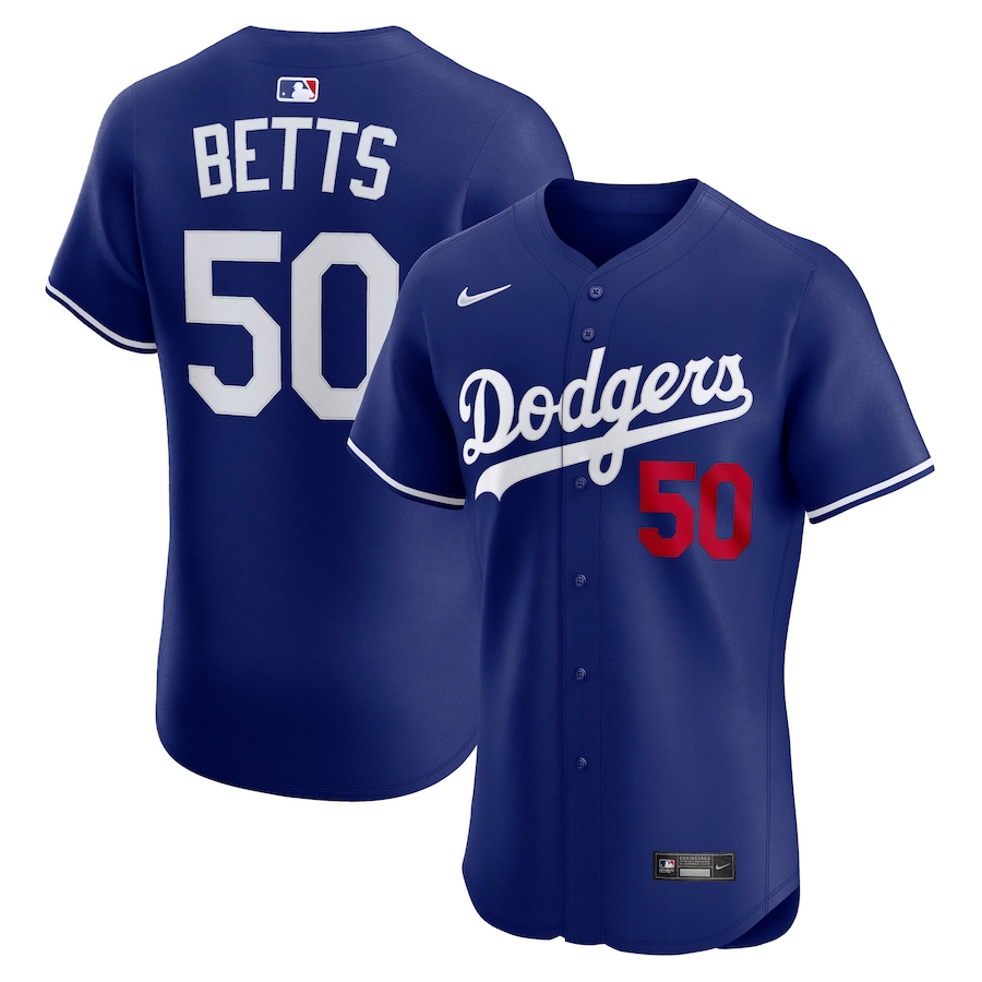 Men's Los Angeles Dodgers Mookie Betts Nike Royal Alternate 2 Elite Player Jersey - ujerseystore