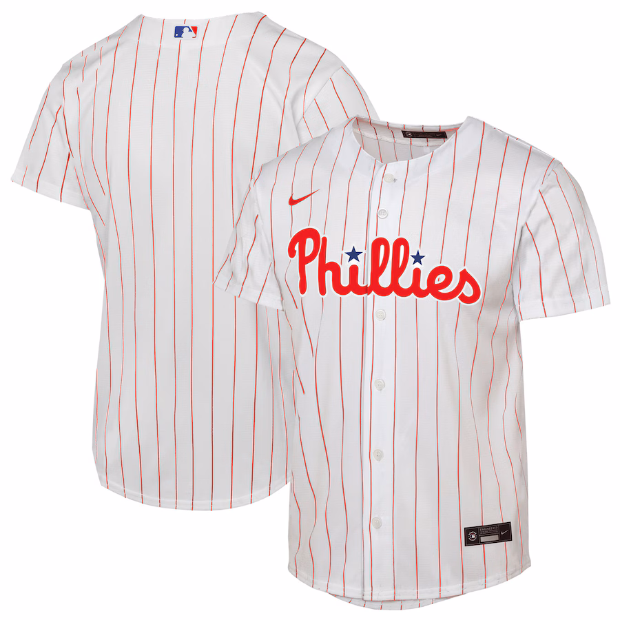 Youth Philadelphia Phillies Nike White Home Replica Jersey - ujerseystore
