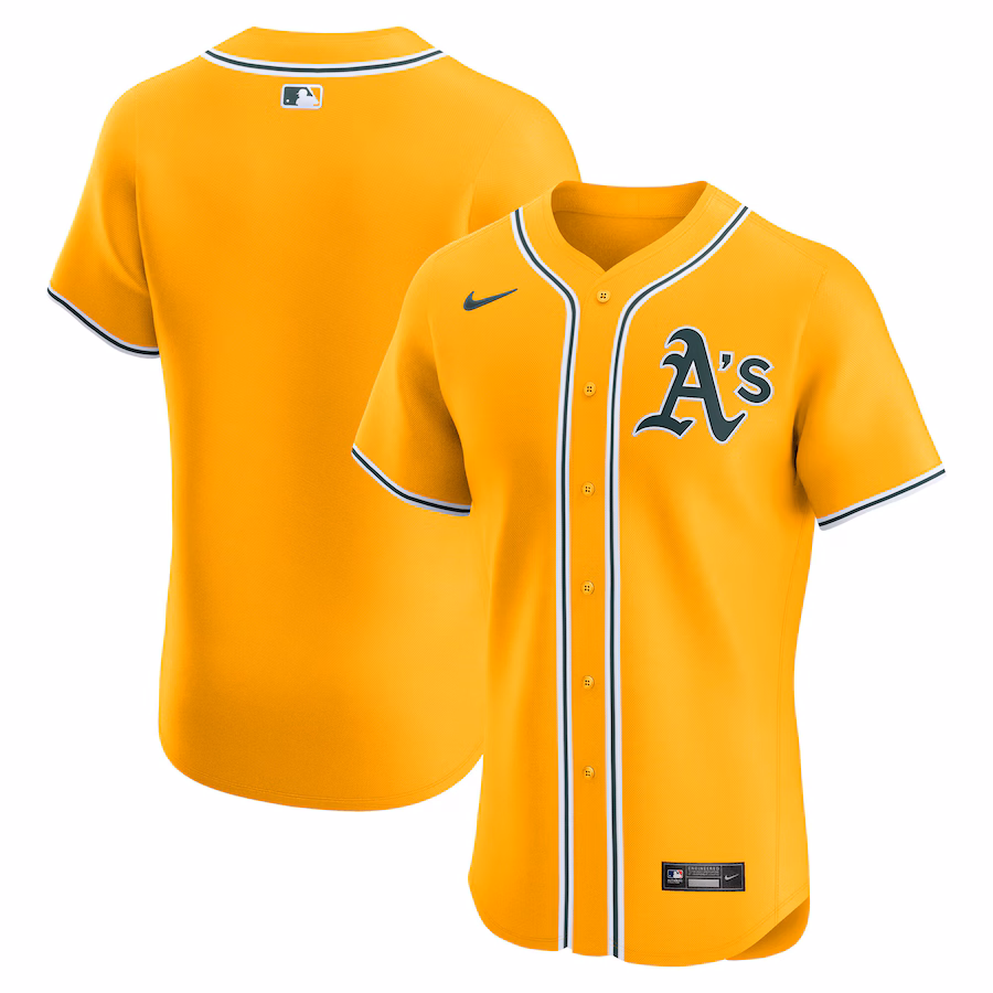 Men's Athletics Nike Gold Alternate 2 Elite Jersey - ujerseystore