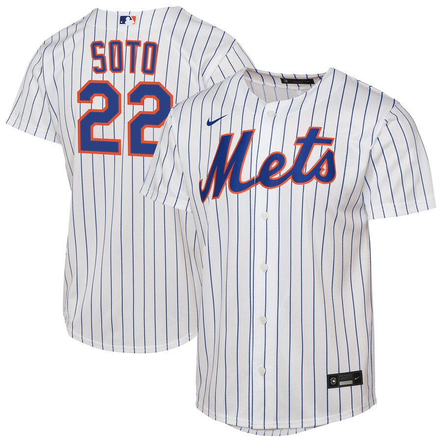 Youth New York Mets Juan Soto Nike White Home Replica Jersey - ujerseystore