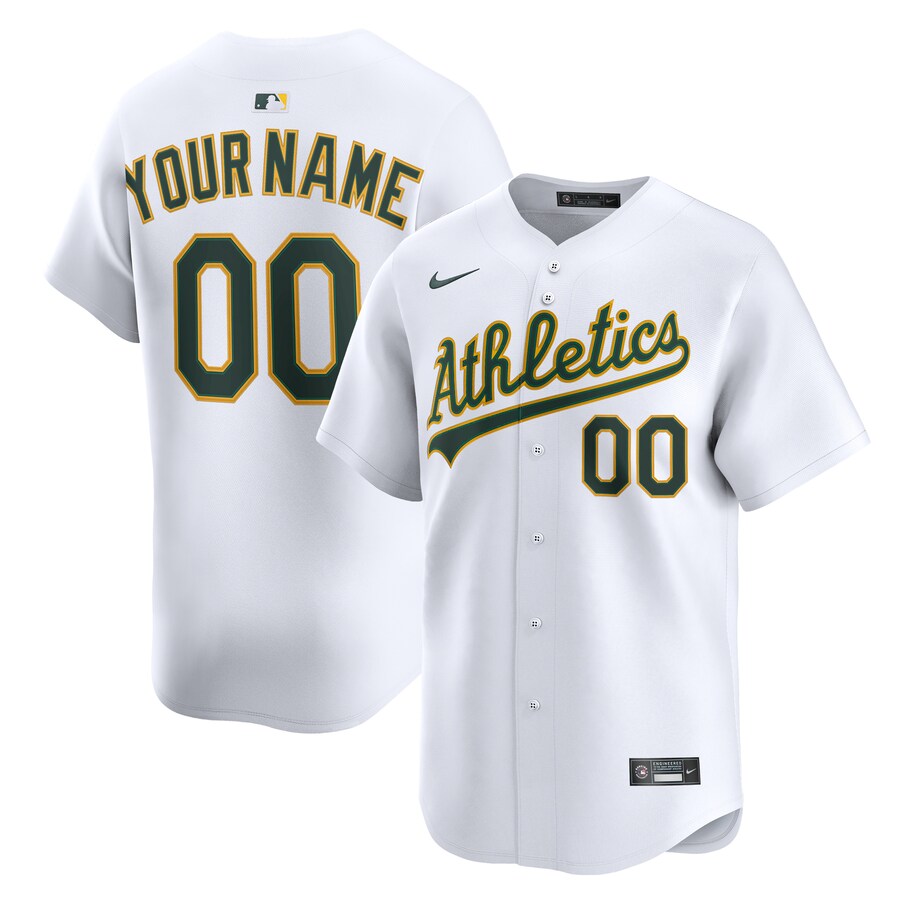 Youth Athletics Nike White Home Custom Limited Jersey - ujerseystore