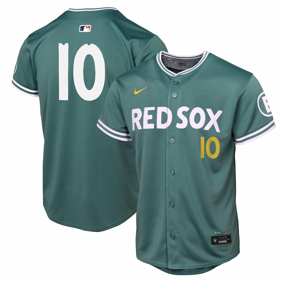 Youth Boston Red Sox Trevor Story Nike Green 2025 City Connect Limited Player Jersey - ujerseystore