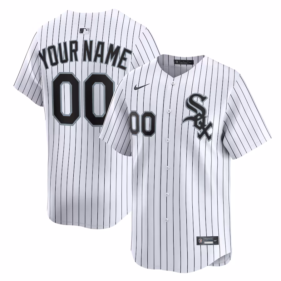 Youth Chicago White Sox Nike White Home Custom Limited Jersey - ujerseystore