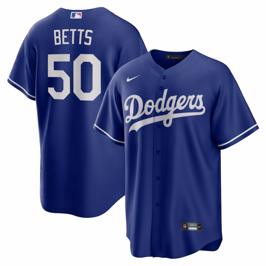 Men's Los Angeles Dodgers Mookie Betts Nike Royal Alternate 2 Replica Jersey - ujerseystore