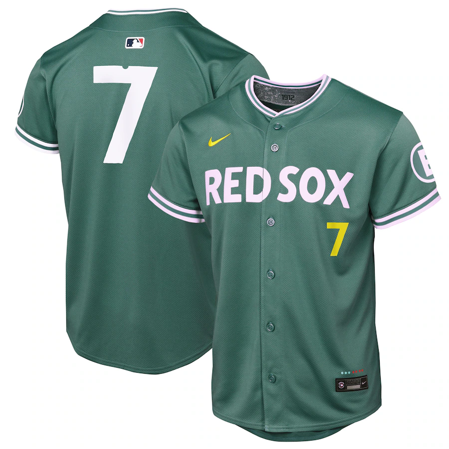 Youth Boston Red Sox Masataka Yoshida Nike Green 2025 City Connect Limited Player Jersey - ujerseystore