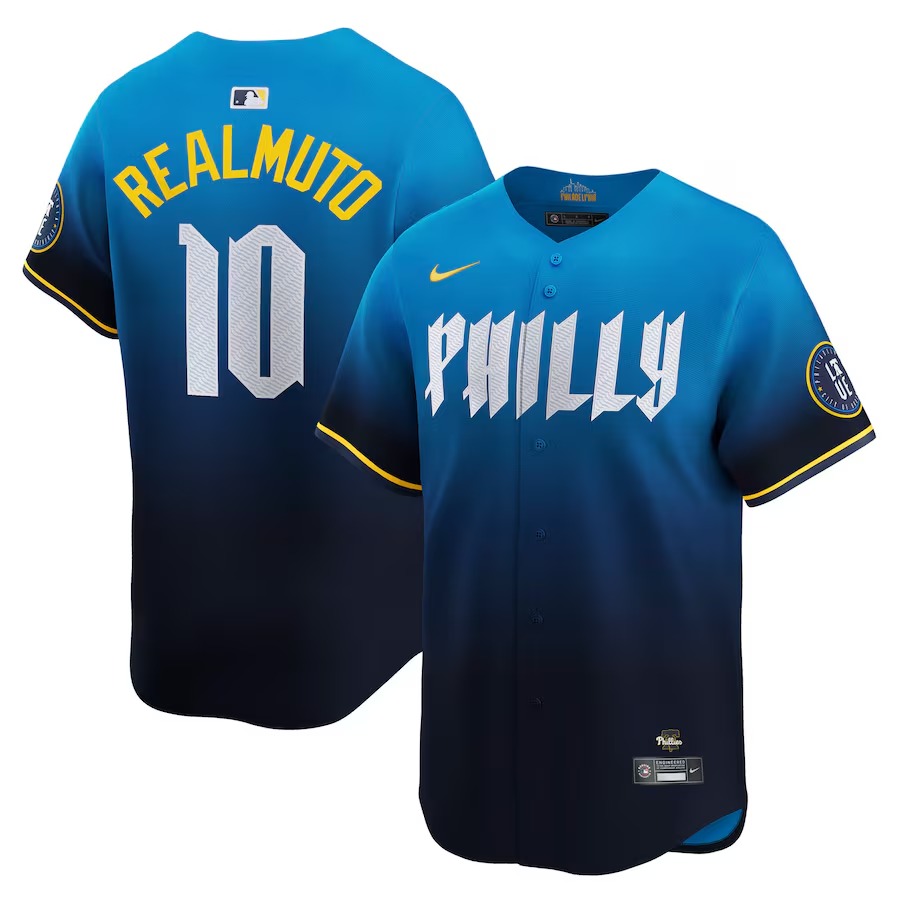 Men's Philadelphia Phillies J.T. Realmuto Nike Navy City Connect Limited Jersey - ujerseystore