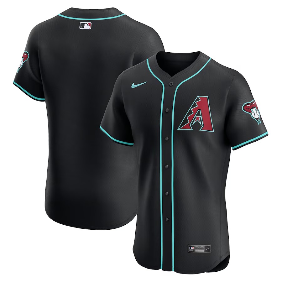 Men's Arizona Diamondbacks  Nike Black Vapor Premier Elite Patch Jersey - ujerseystore