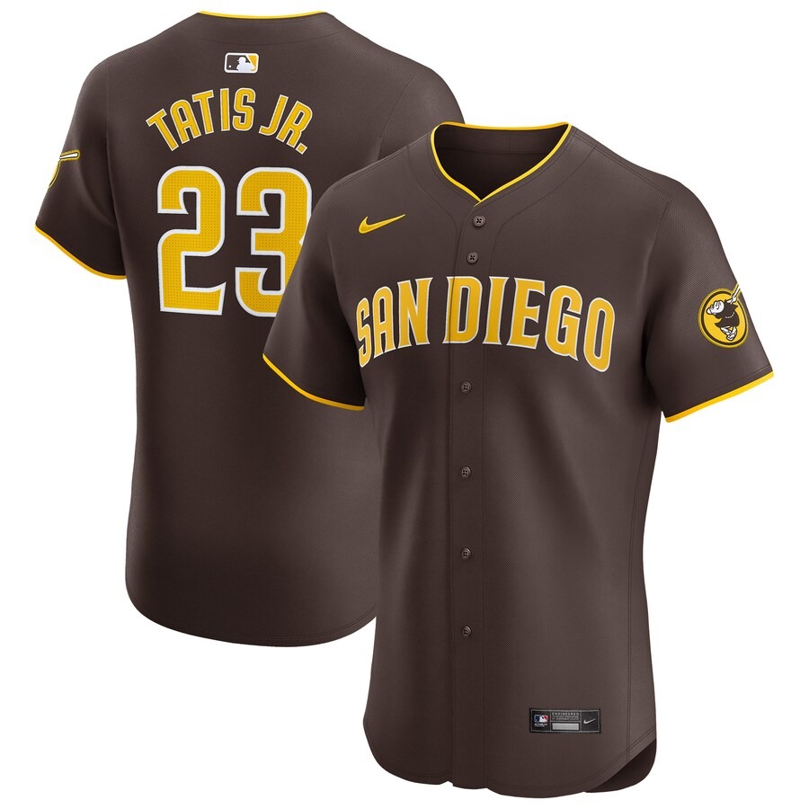 Men's San Diego Padres Fernando Tatis Jr. Nike Brown Road Elite Player Jersey - ujerseystore