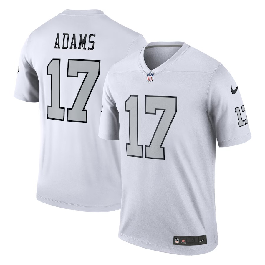 Men's Las Vegas Raiders Davante Adams Nike White Alternate Legend Player Performance Top - ujerseystore