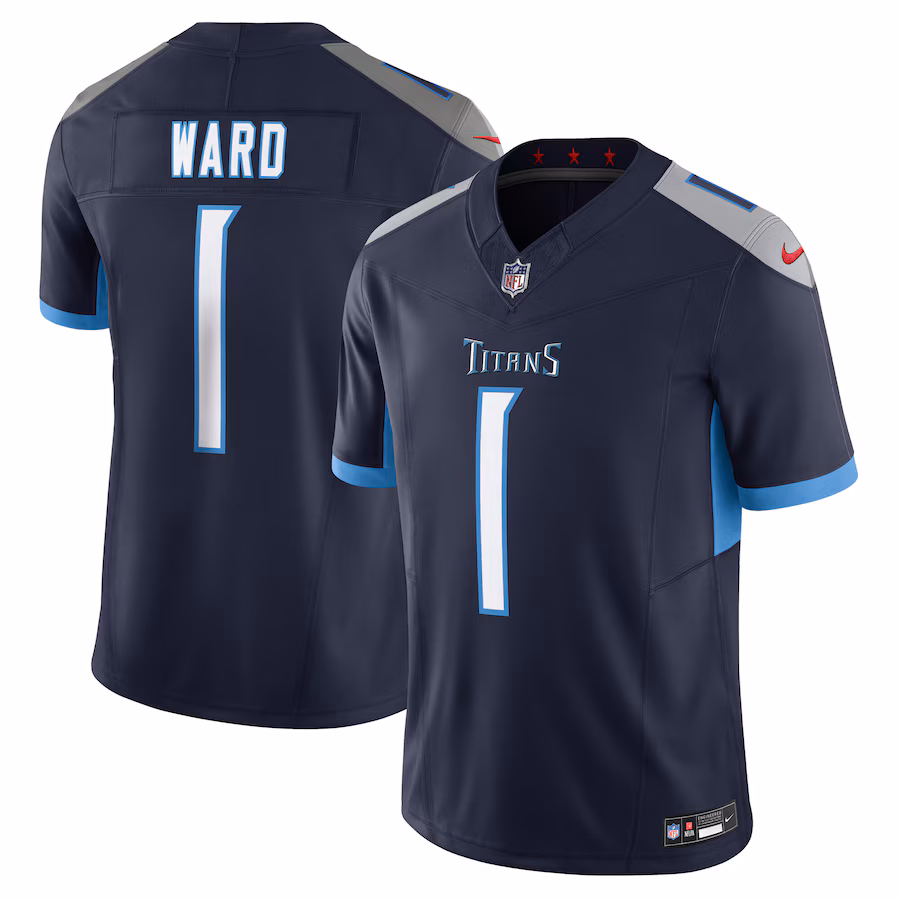 Men's Tennessee Titans Cameron Ward Nike Navy Alternate Limited Jersey - ujerseystore