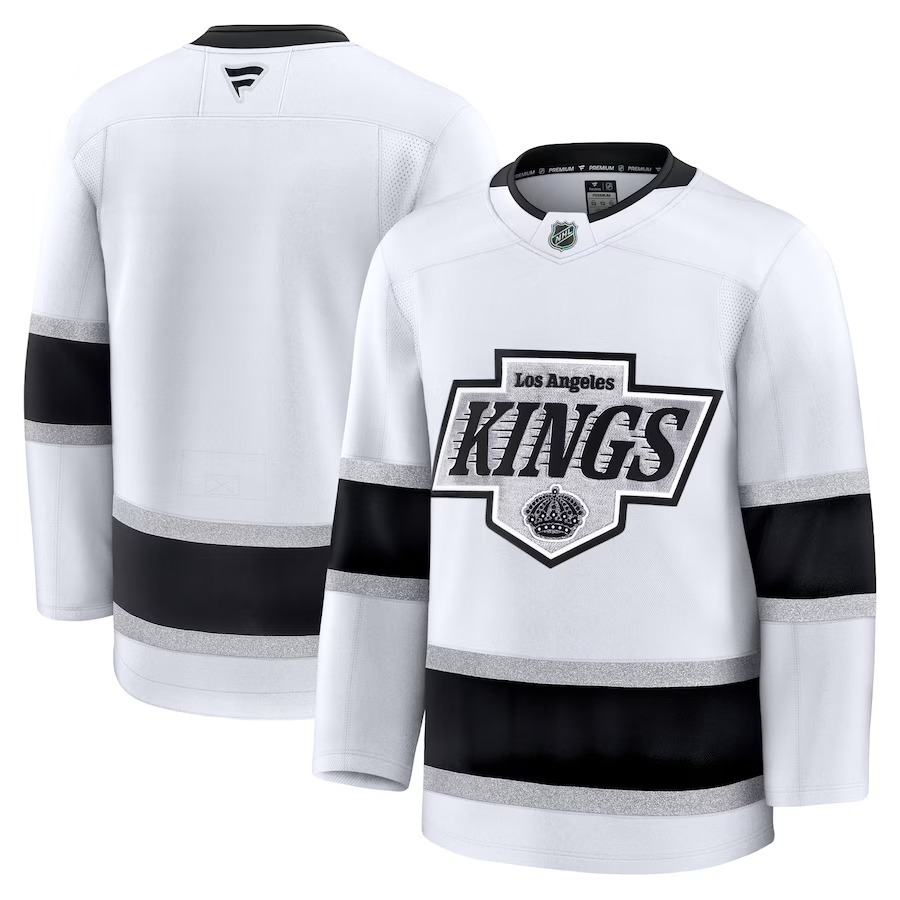Men's Los Angeles Kings Fanatics White Away Premium Jersey - ujerseystore