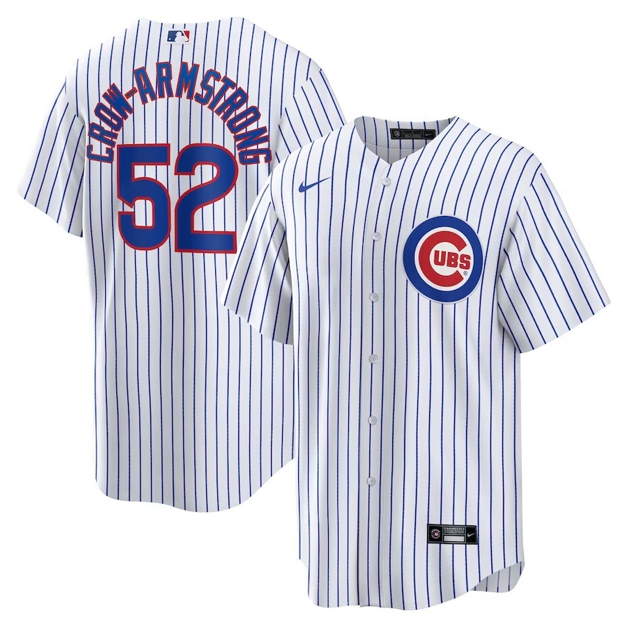 Men's Chicago Cubs Pete Crow-Armstrong Nike White Home Replica Player Jersey - ujerseystore