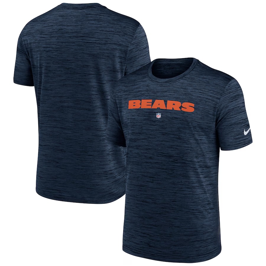 Men's Chicago Bears Nike Navy Velocity Performance T-Shirt - ujerseystore