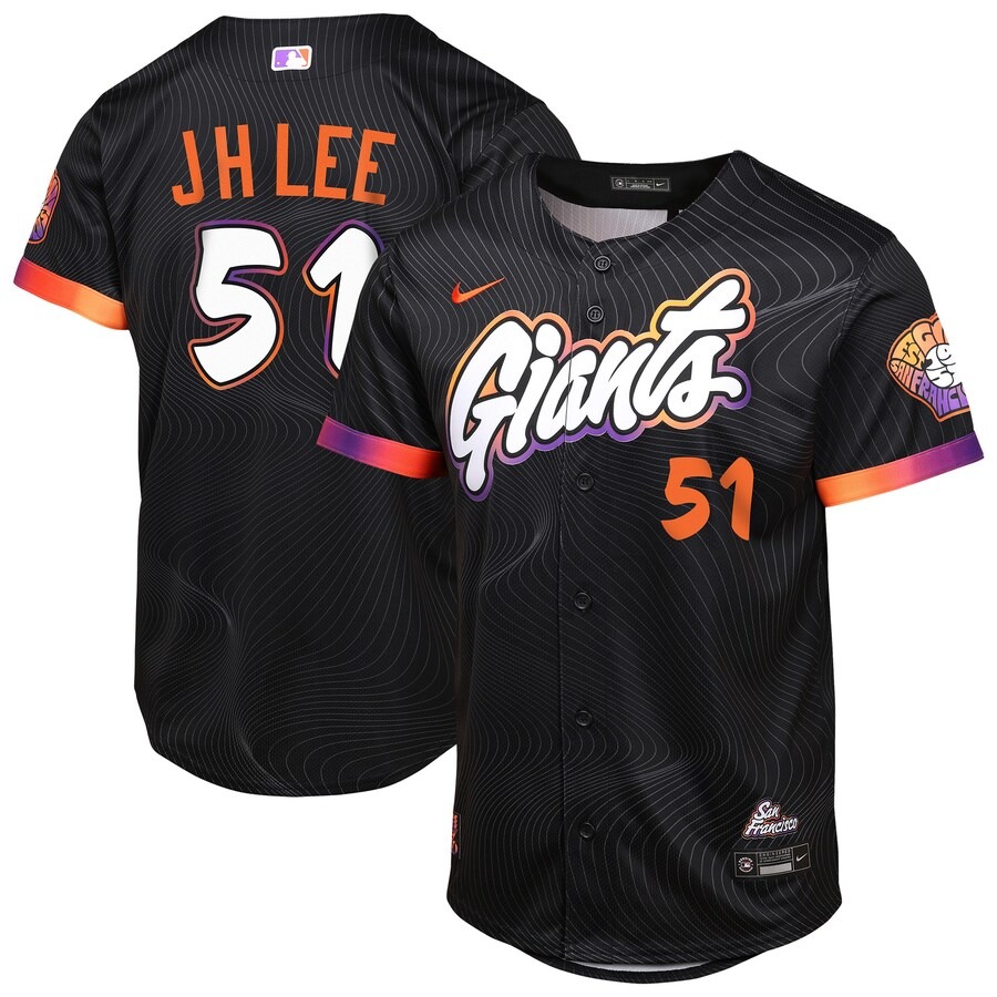Youth San Francisco Giants Jung Hoo Lee Nike Anthracite 2025 City Connect Limited Player Jersey - ujerseystore
