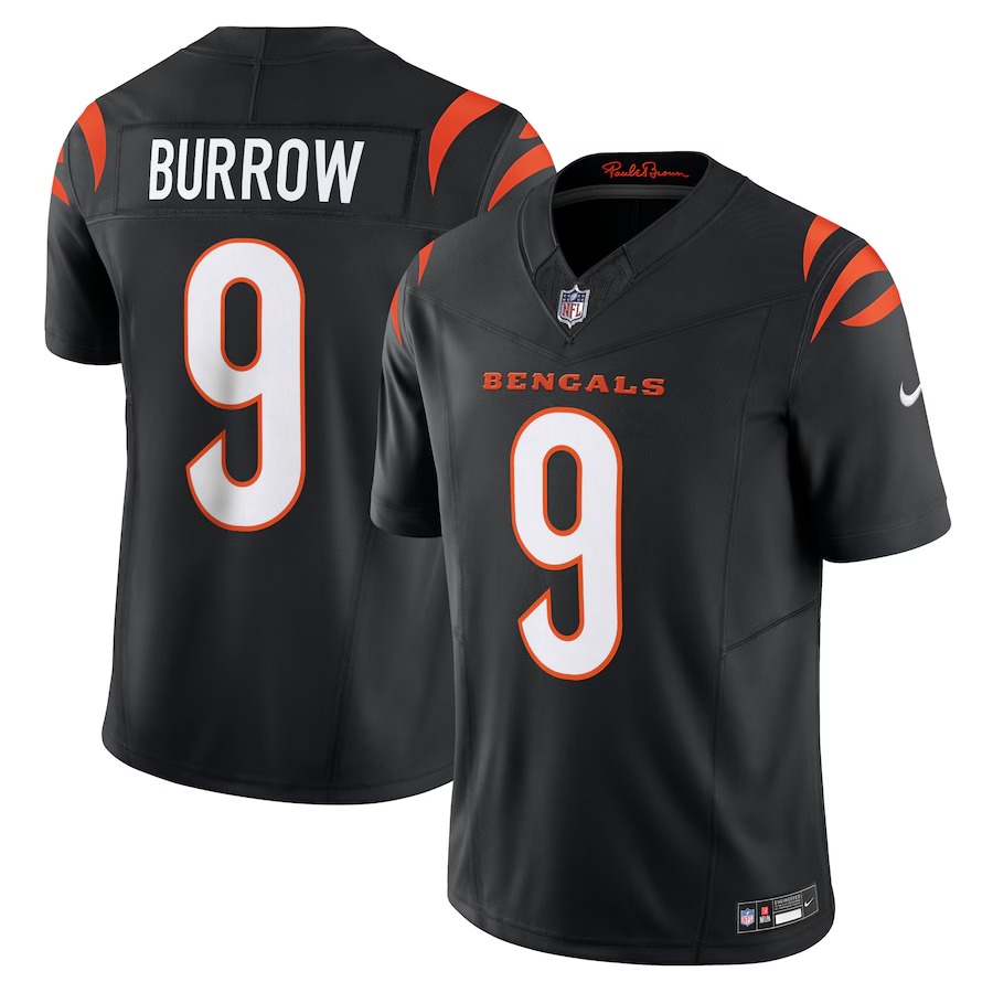 Men's Cincinnati Bengals Joe Burrow Nike Black Vapor F.U.S.E. Limited Jersey - ujerseystore